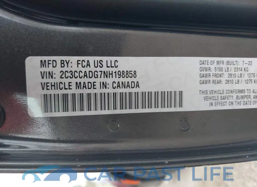 2C3CCADG7NH198858# 9