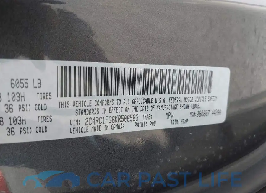 2C4RC1FG6KR506563# 9