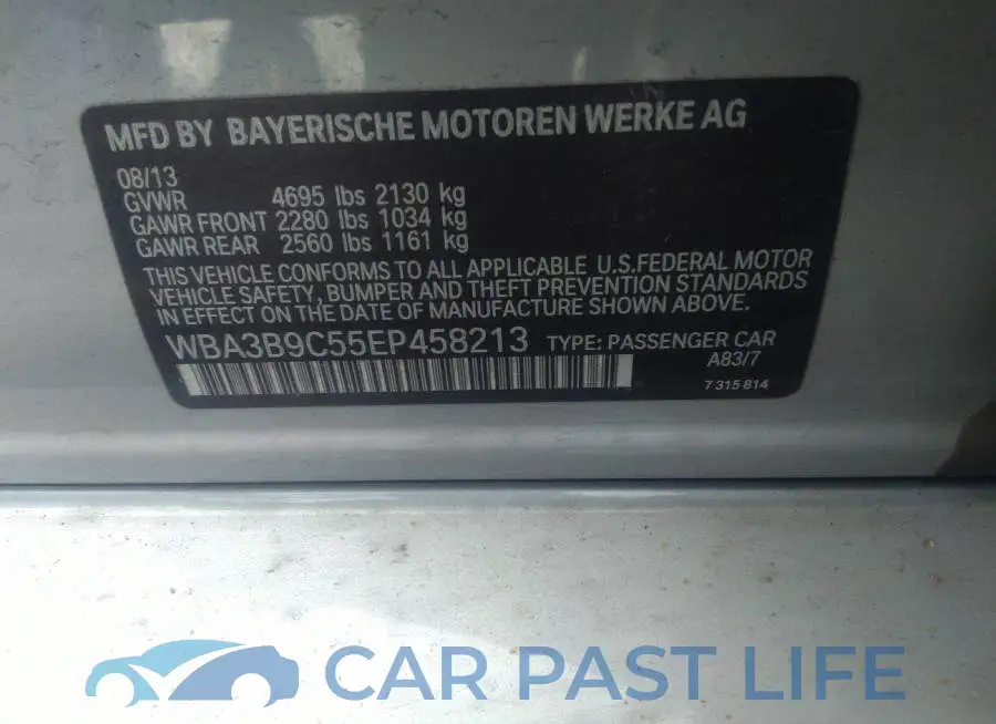 WBA3B9C55EP458213# 9