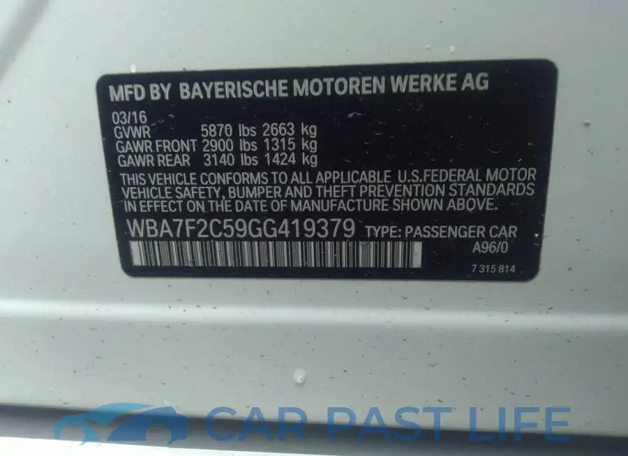 WBA7F2C59GG419379# 9