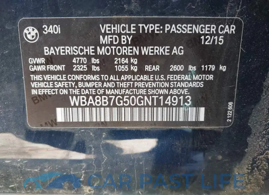 WBA8B7G50GNT14913# 9