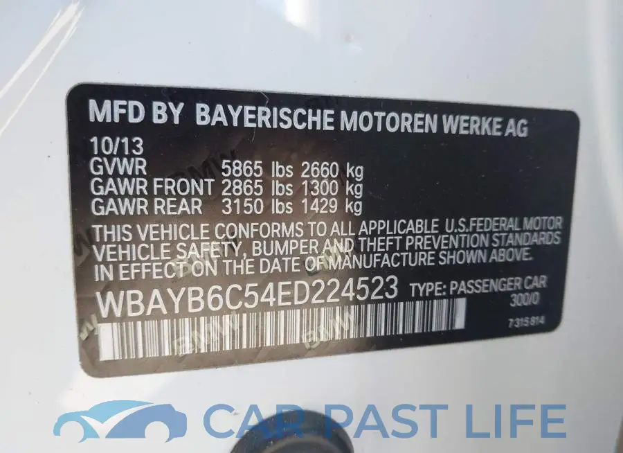 WBAYB6C54ED224523# 9