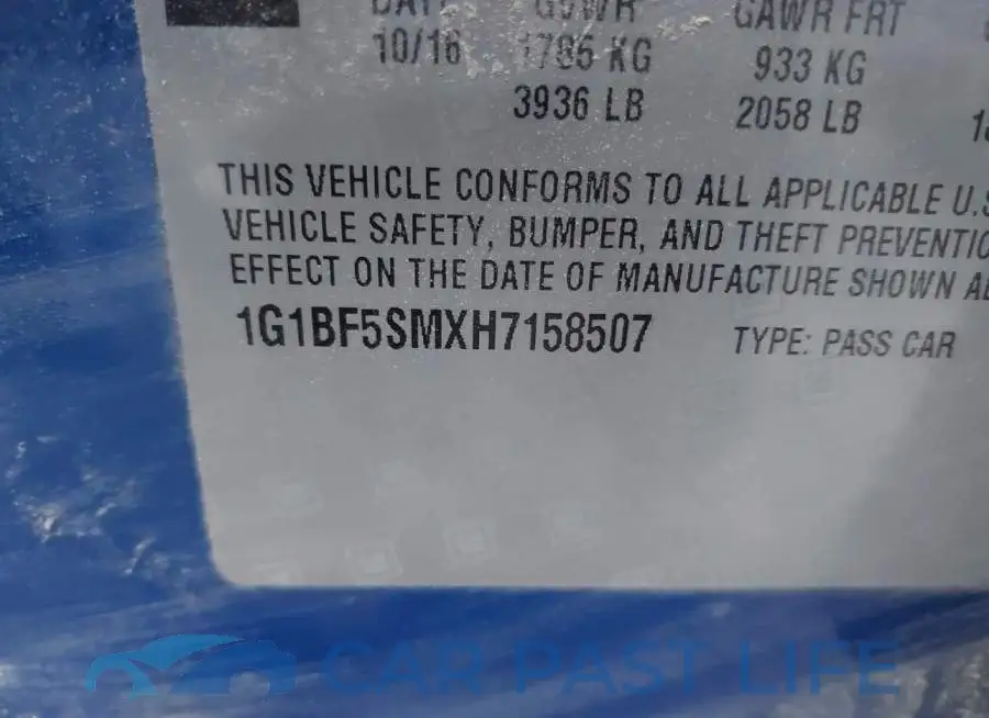 1G1BF5SMXH7158507# 9