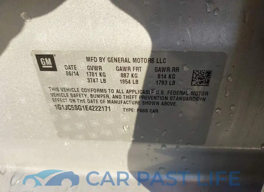1G1JC5SG1E4222171# 9