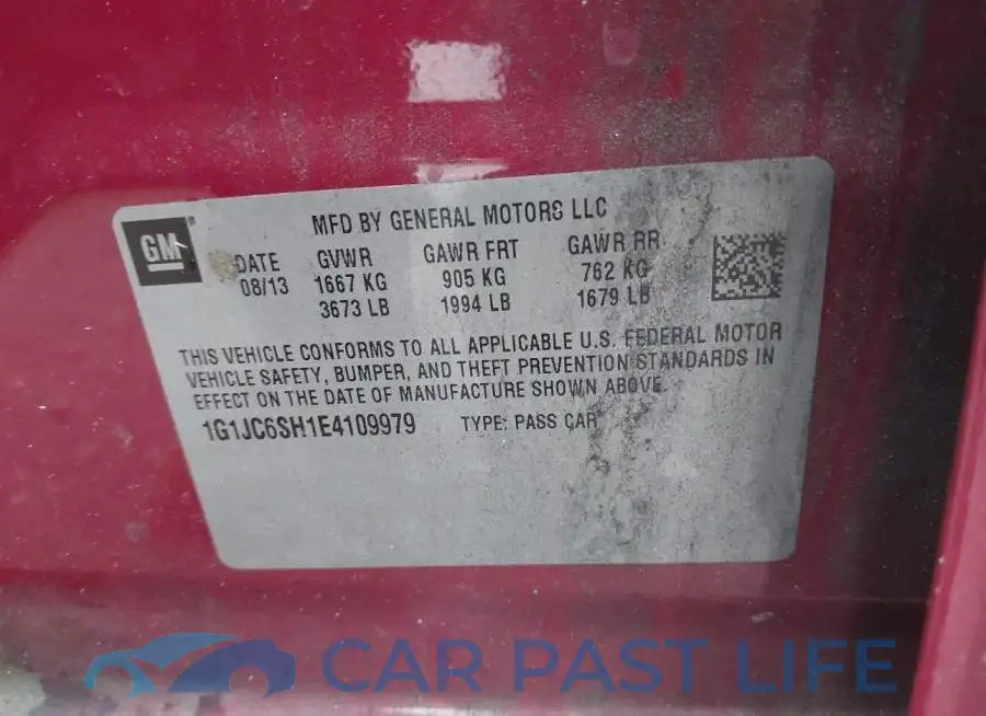 1G1JC6SH1E4109979# 9