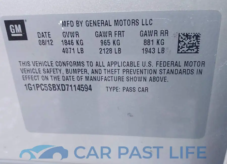 1G1PC5SBXD7114594# 9