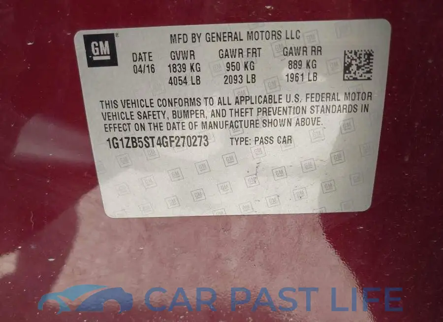 1G1ZB5ST4GF270273# 9