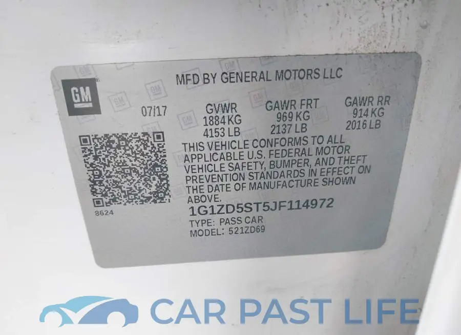 1G1ZD5ST5JF114972# 9