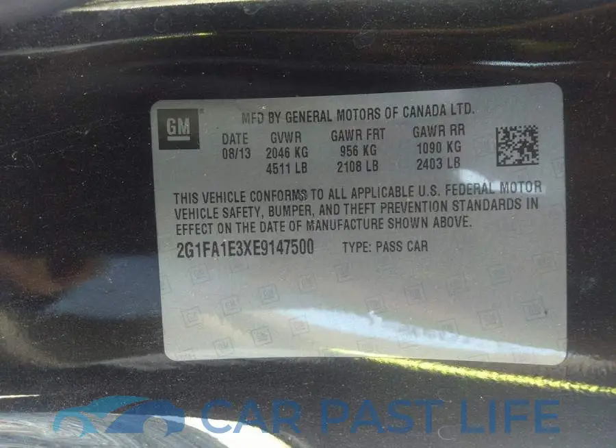 2G1FA1E3XE9147500# 9