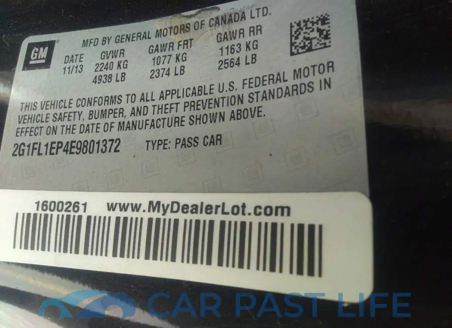 2G1FL1EP4E9801372# 9