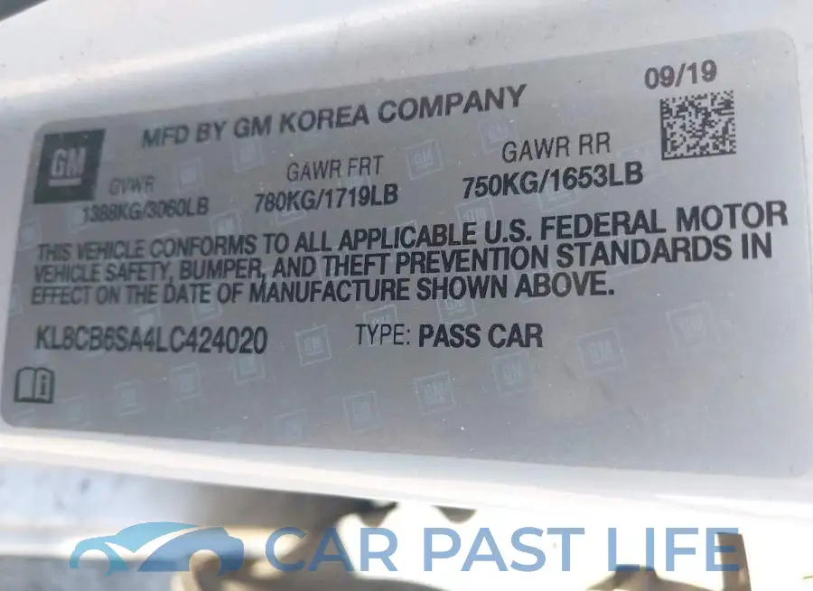 KL8CB6SA4LC424020# 9