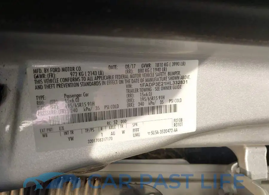 1FADP3E21HL332831# 9