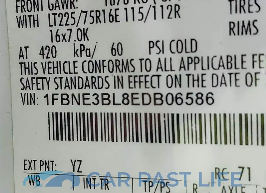 1FBNE3BL8EDB06586# 9