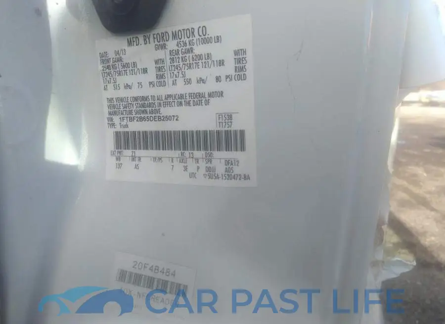1FTBF2B65DEB25072# 9