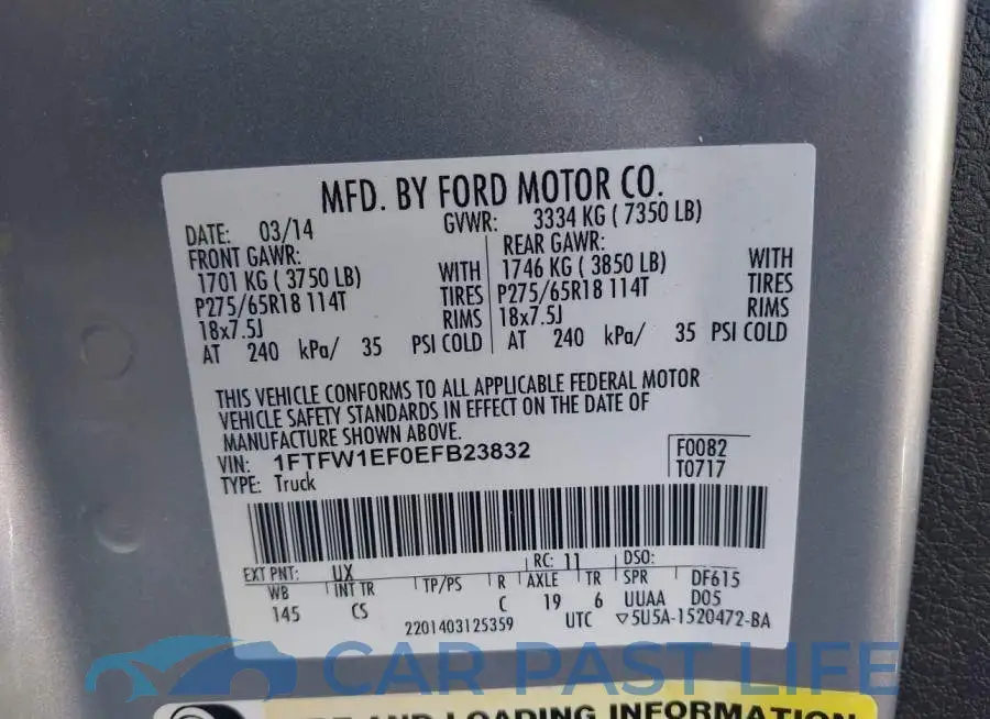 1FTFW1EF0EFB23832# 9