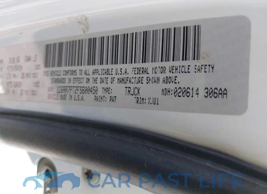 1C6RR7PT2FS600450# 9