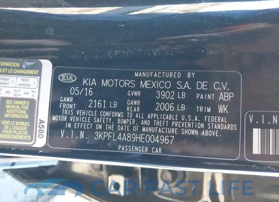 3KPFL4A89HE004967# 9