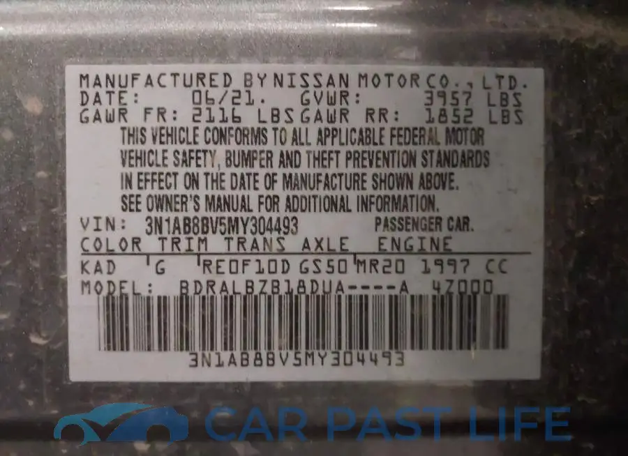 3N1AB8BV5MY304493# 9