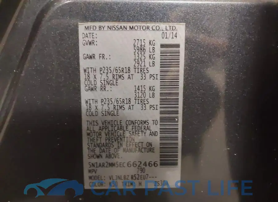 5N1AR2MM5EC662466# 9