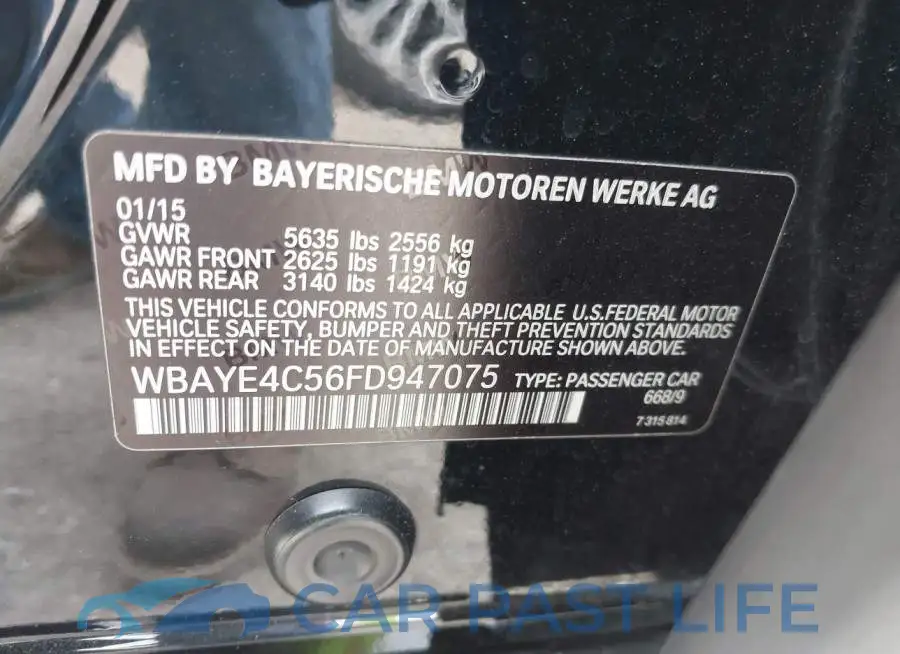 WBAYE4C56FD947075# 9