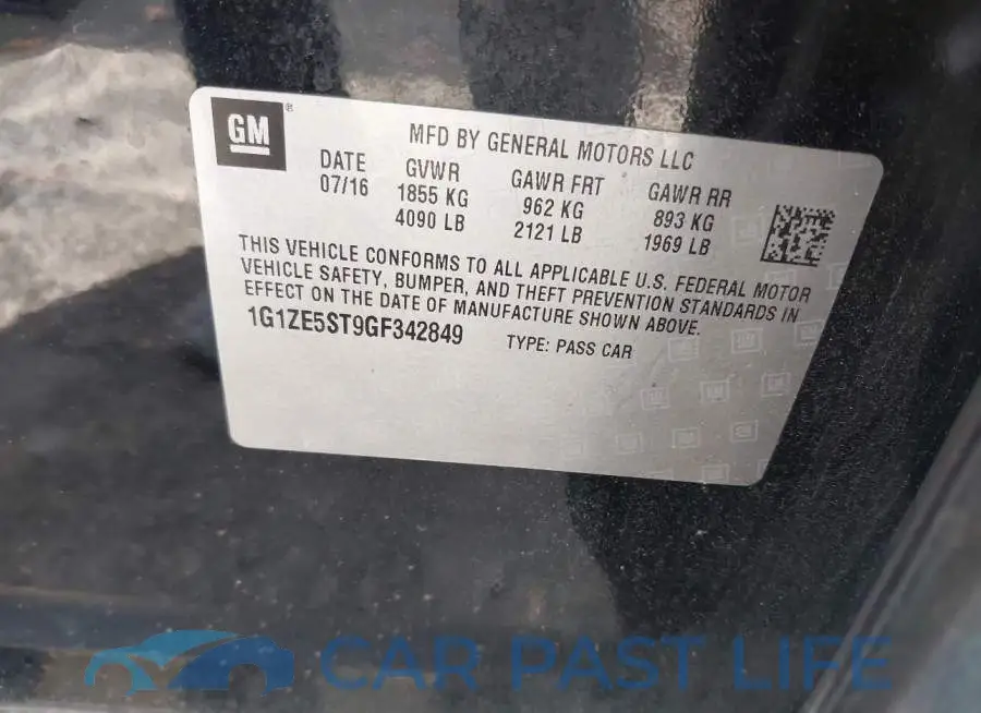 1G1ZE5ST9GF342849# 9
