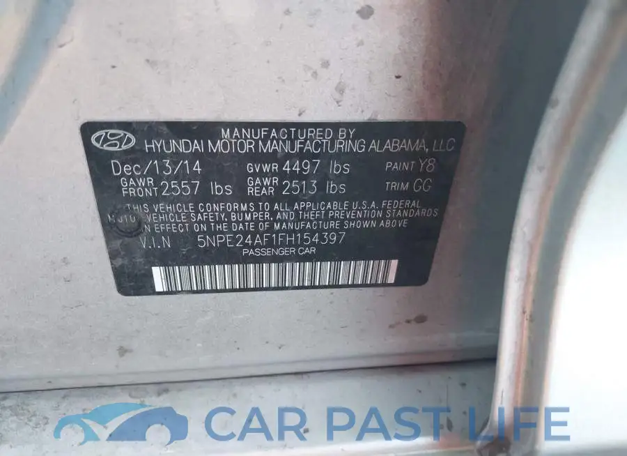 5NPE24AF1FH154397# 9