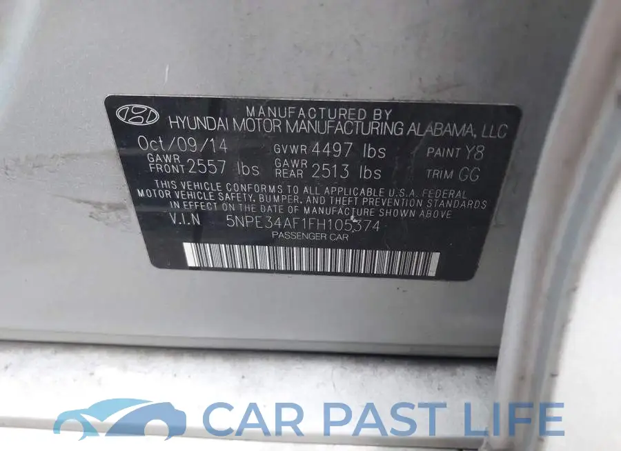 5NPE34AF1FH105374# 9