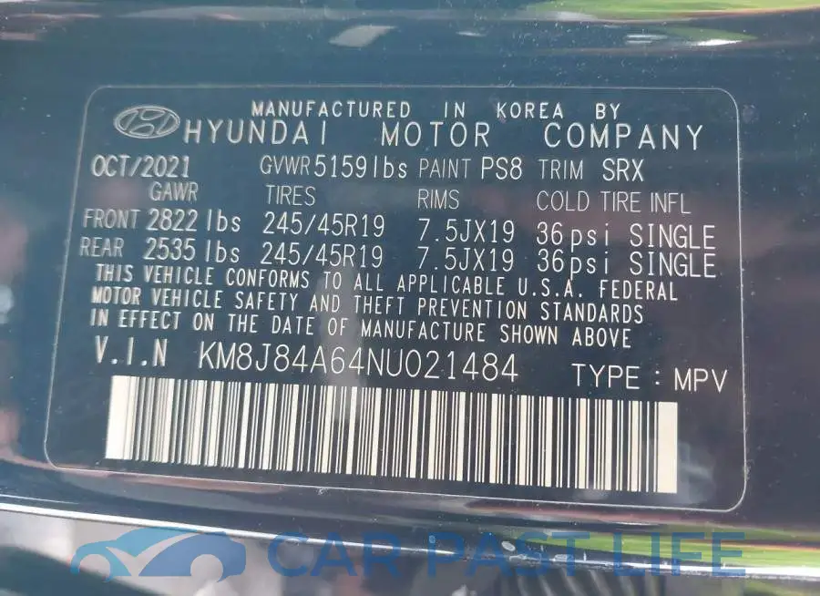 KM8J84A64NU021484# 9