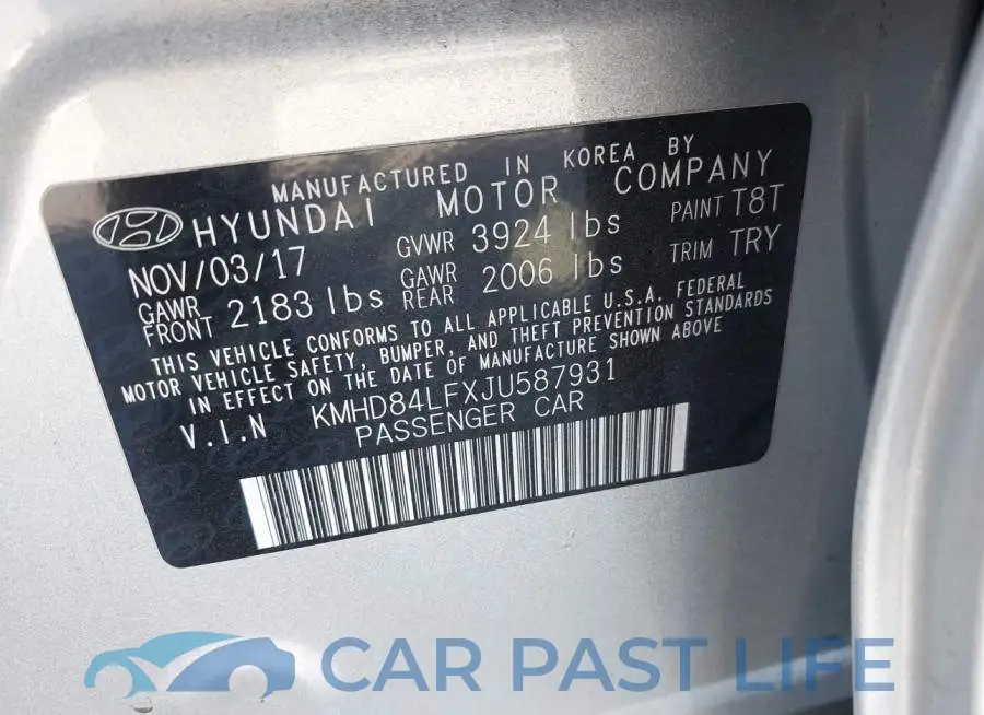 KMHD84LFXJU587931# 9