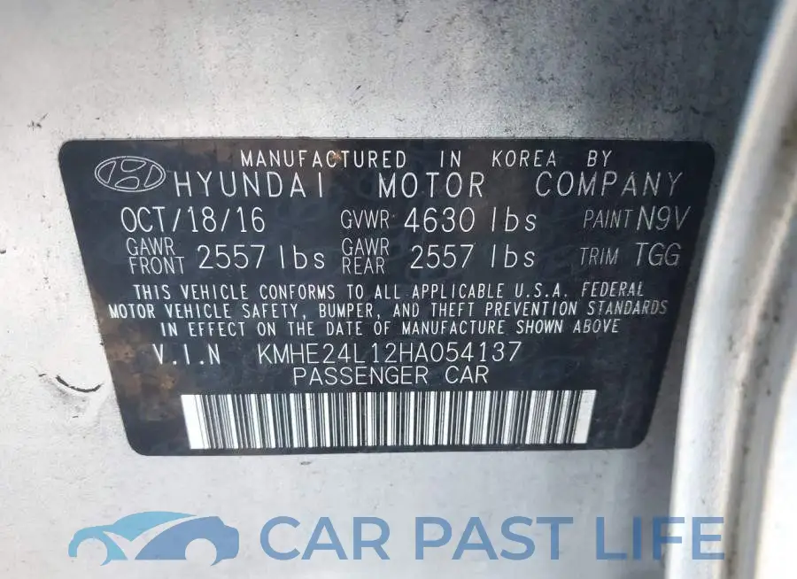 KMHE24L12HA054137# 9
