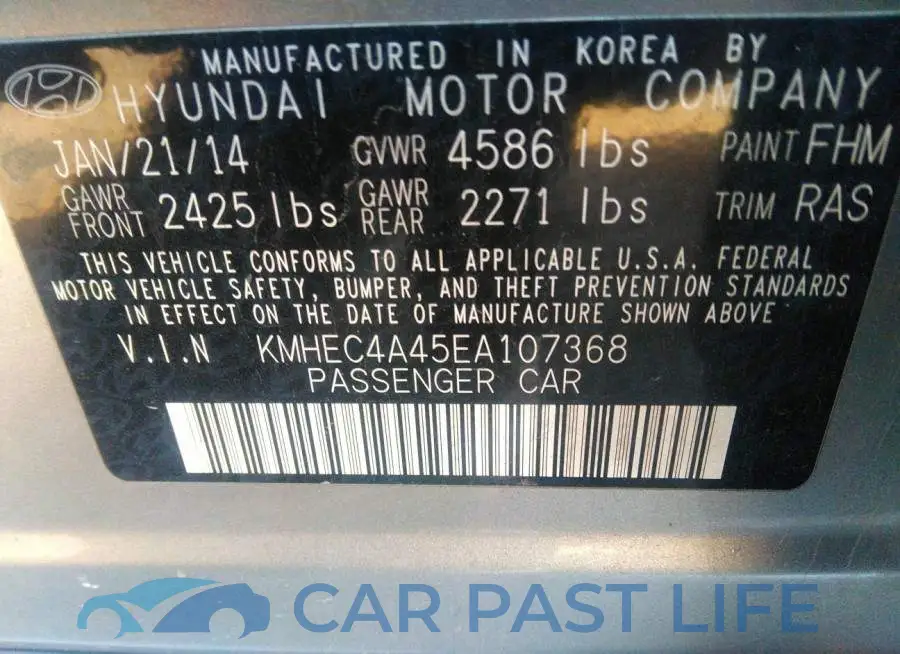 KMHEC4A45EA107368# 9