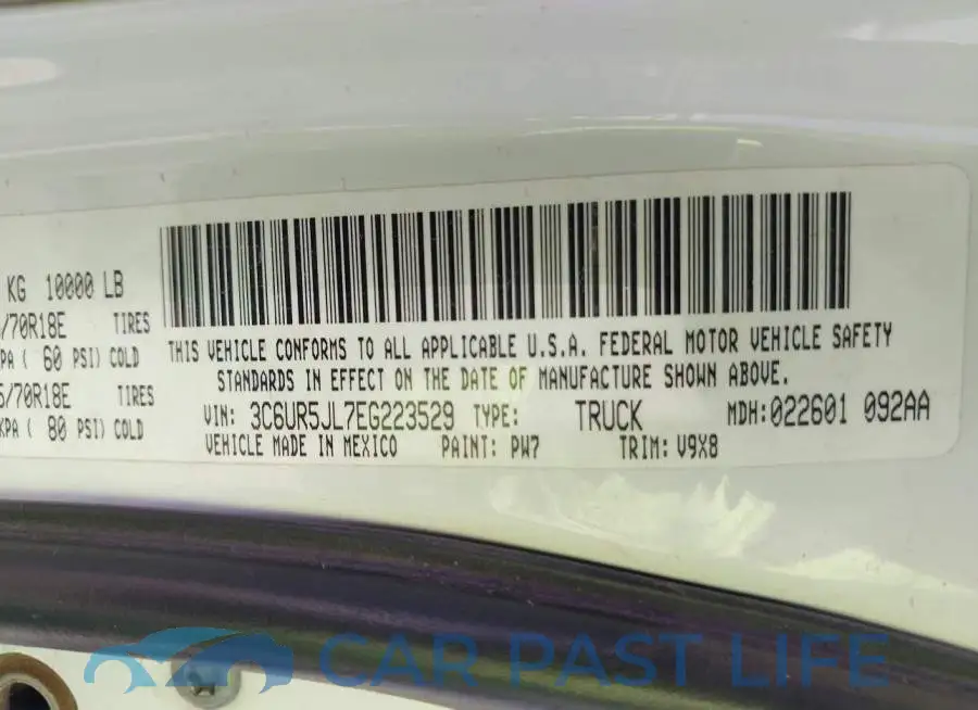 3C6UR5JL7EG223529# 9