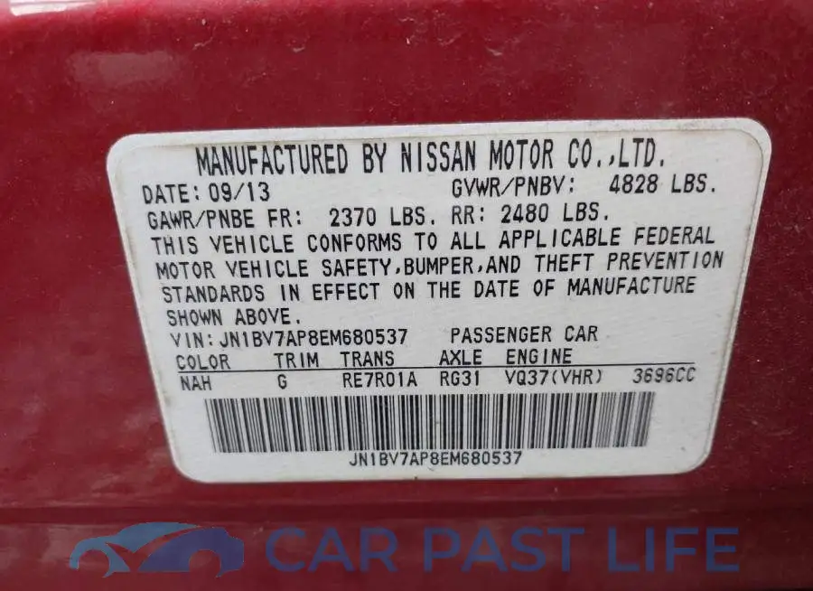 JN1BV7AP8EM680537# 9