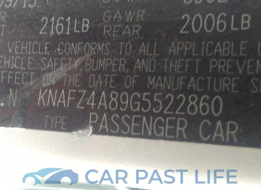 KNAFZ4A89G5522860# 9