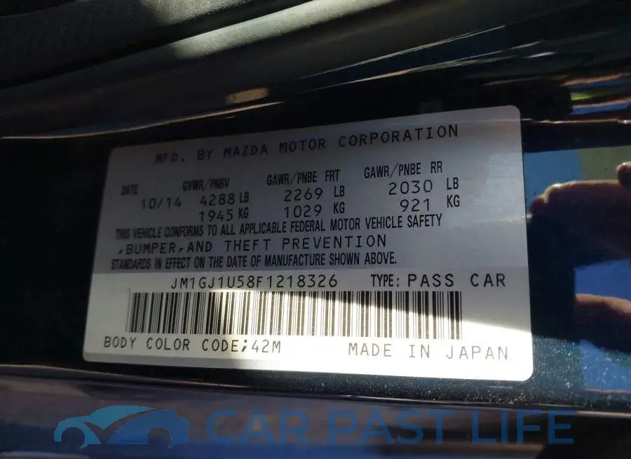 JM1GJ1U58F1218326# 9