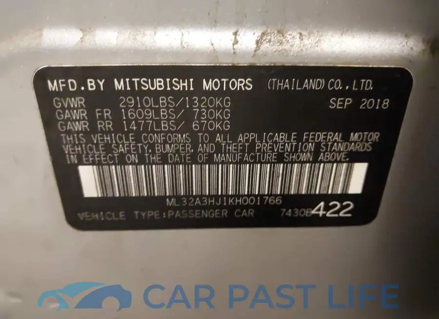 ML32A3HJ1KH001766# 9