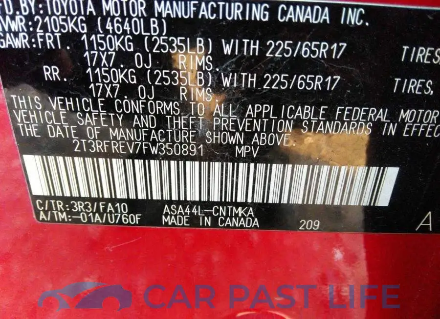 2T3RFREV7FW350891# 9