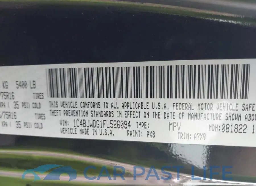 1C4BJWDG1FL526094# 9