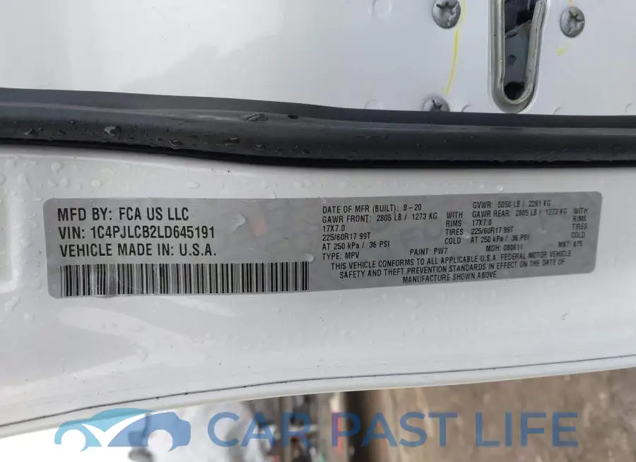 1C4PJLCB2LD645191# 9