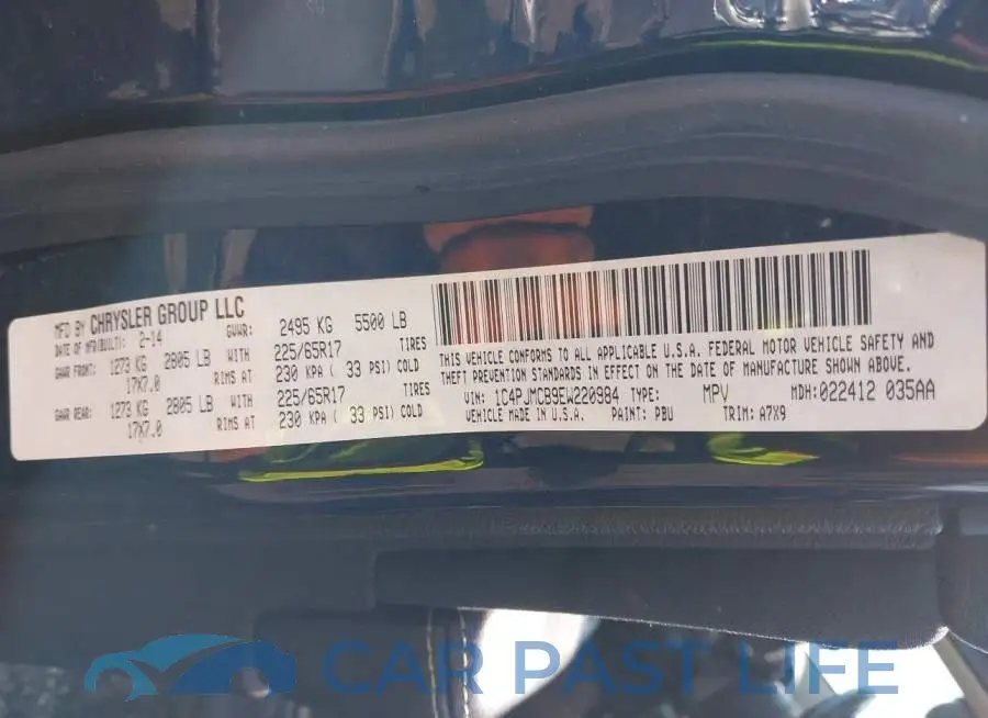 1C4PJMCB9EW220984# 9