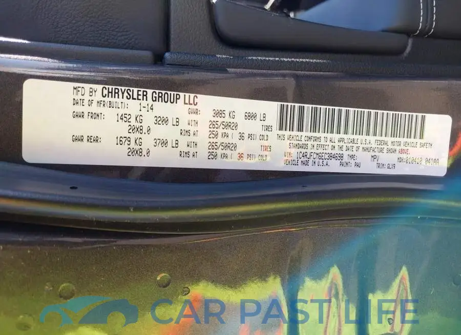 1C4RJFCM6EC384698# 9