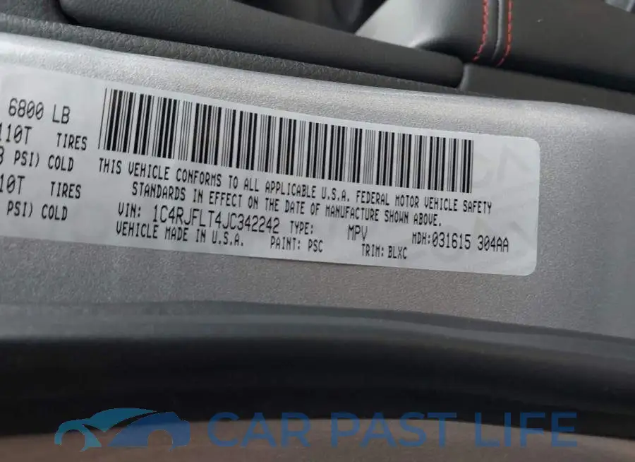 1C4RJFLT4JC342242# 9