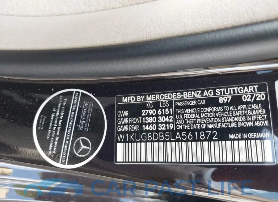 W1KUG8DB5LA561872# 9