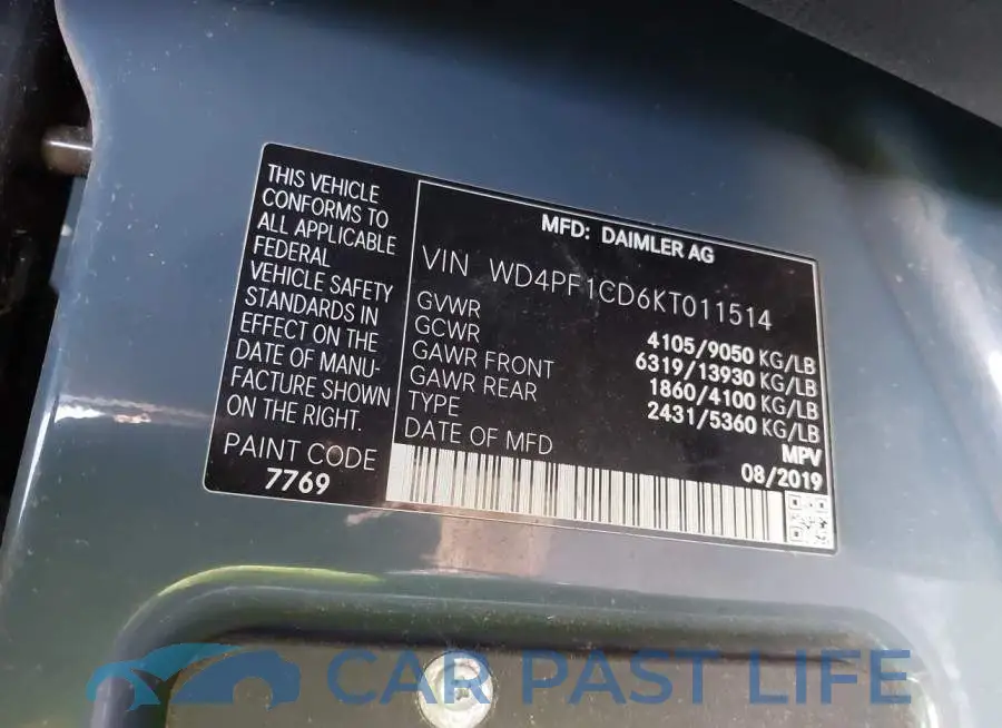 WD4PF1CD6KT011514# 9