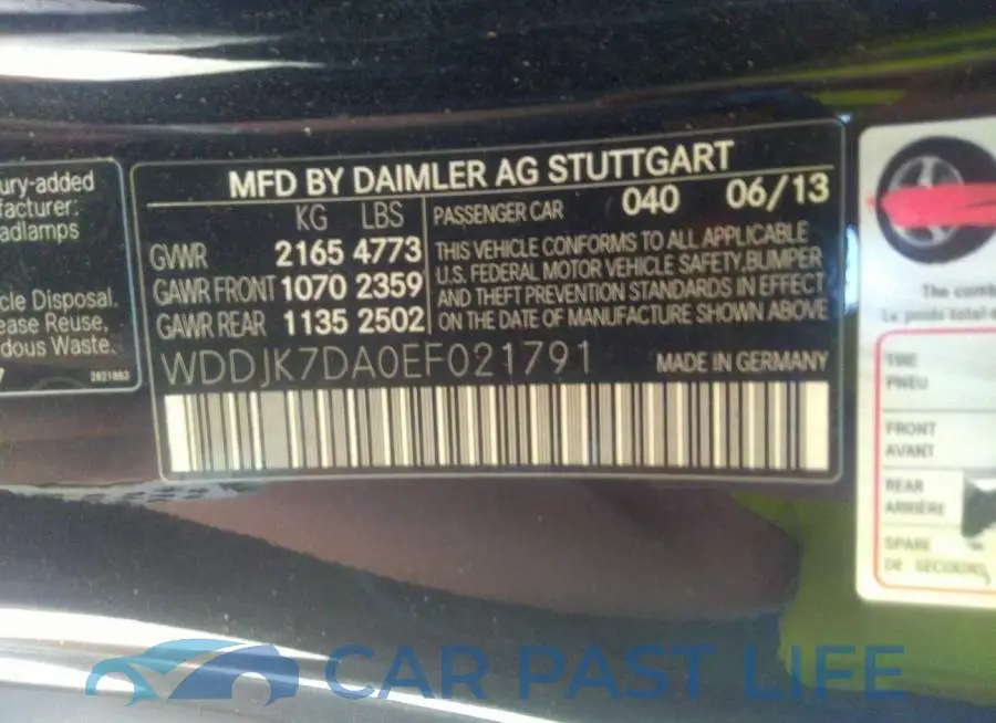 WDDJK7DA0EF021791# 9