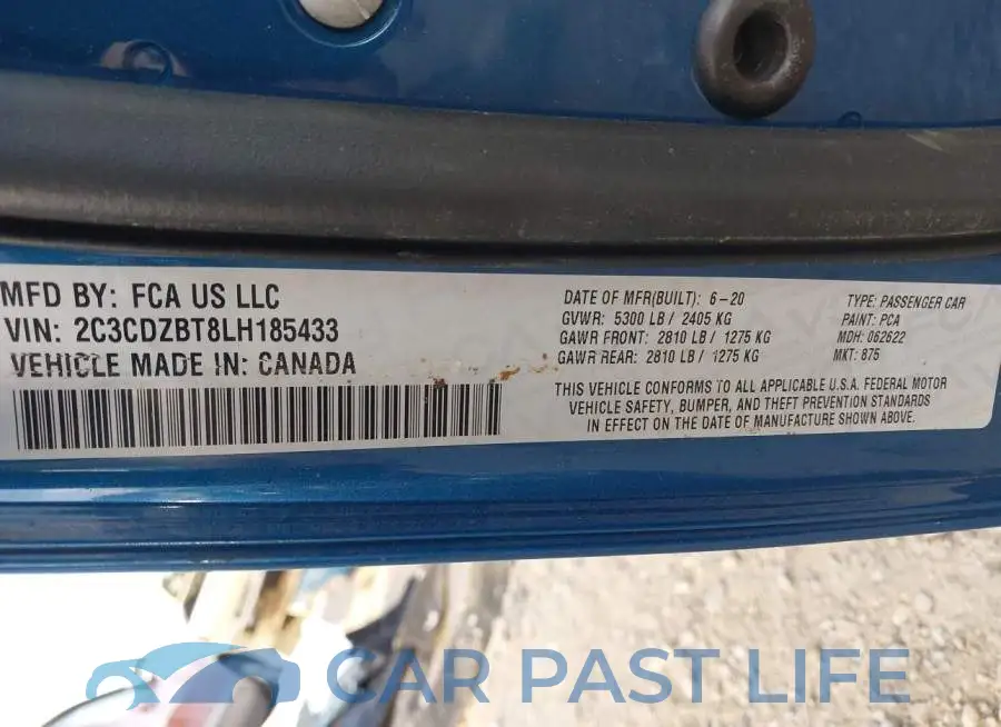 2C3CDZBT8LH185433# 9