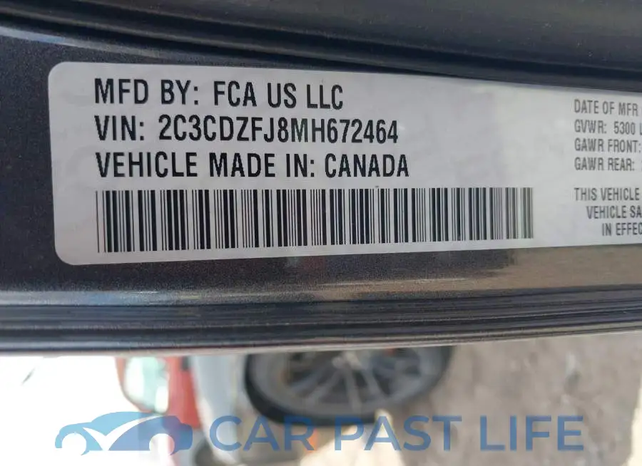2C3CDZFJ8MH672464# 9