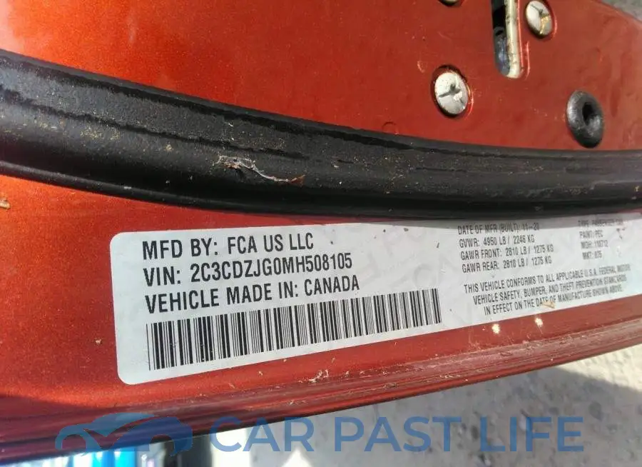 2C3CDZJG0MH508105# 9