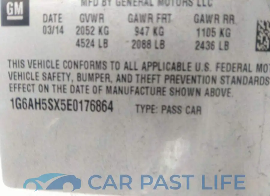 1G6AH5SX5E0176864# 9