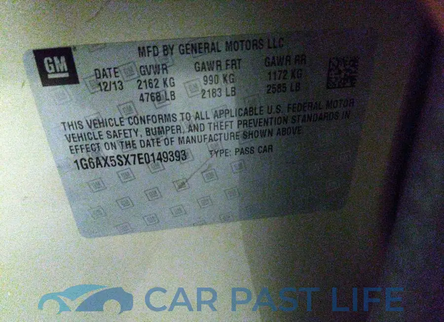 1G6AX5SX7E0149393# 9